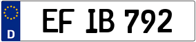 Trailer License Plate